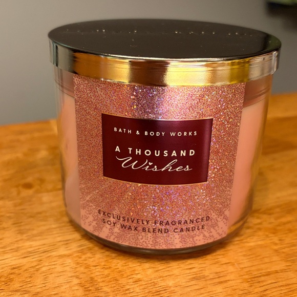 Bath & Body Works A Thousand Wishes Soy Wax Blend Candle - Picture 1 of 4